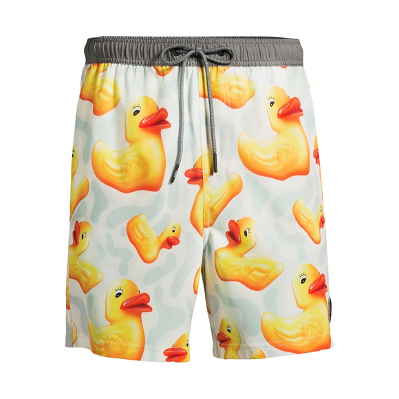 Neff Yellow WARP DUCKY Swim Trunks Mens Medium (32-34) NWT - Picture 1 of 7